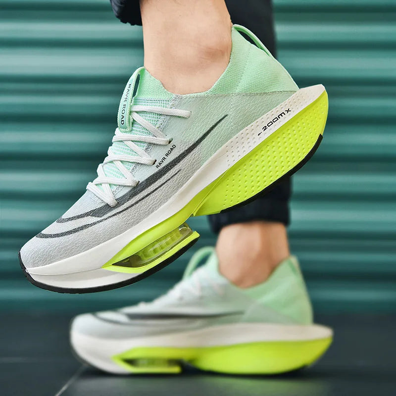 2025 New Men's Air Cushion Running Shoes Breathable Mesh Shock Absorption Marathon Athletic Unisex Couple Fashion Sneakers