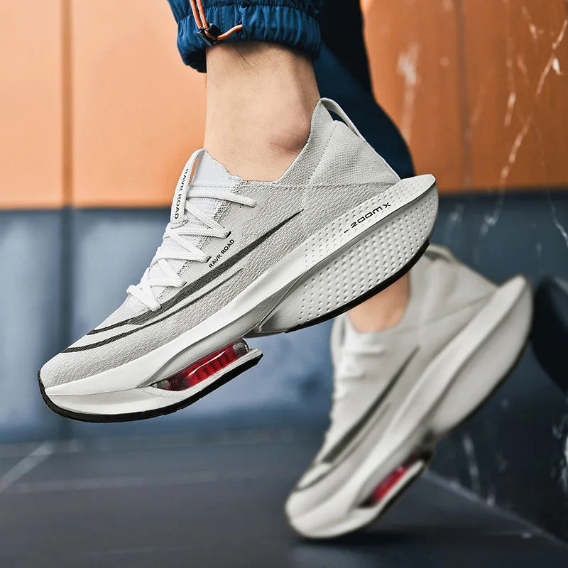 2025 New Men's Air Cushion Running Shoes Breathable Mesh Shock Absorption Marathon Athletic Unisex Couple Fashion Sneakers