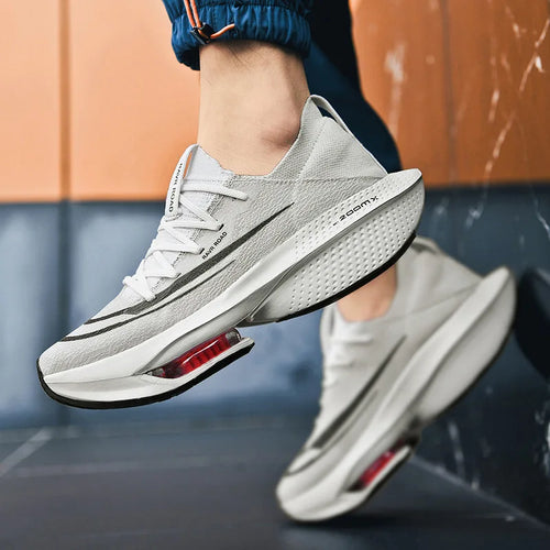 2025 New Men's Air Cushion Running Shoes Breathable Mesh Shock Absorption Marathon Athletic Unisex Couple Fashion Sneakers